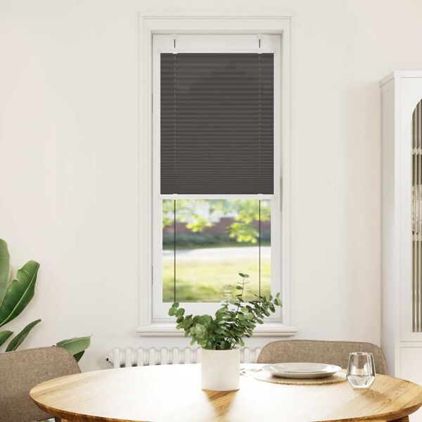 vidaXL Pliss&eacute; rolgordijn 50x150 cm stofbreedte 49,4 cm polyester zwart