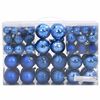 vidaXL Kerstballen 100 st &Oslash;3/4/6 cm blauw