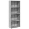 vidaXL Boekenkast 60x30x152 cm bewerkt hout grijs sonoma eikenkleurig