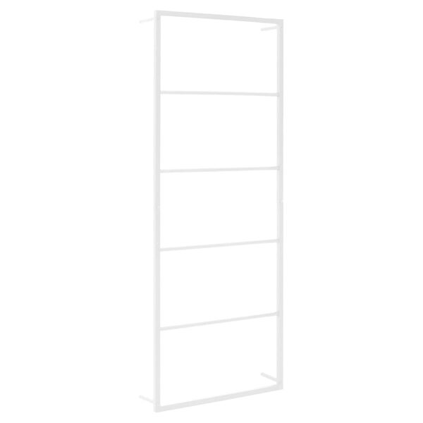 vidaXL Handdoekenrek Wit 45x10x115 cm Staal