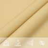 vidaXL Zonnezeil 3x4x5 m 100% polyester oxford zandkleurig