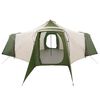 vidaXL Tipi Tent met dak Groen en beige 492 x 492 x 275 cm Stof