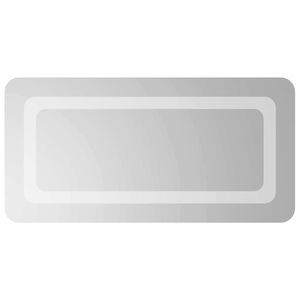 vidaXL LED Badkamer Spiegel Transparant 60 x 30 cm gehard glas