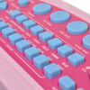 vidaXL Speelgoedkeyboard met krukje/microfoon en 37 toetsen roze