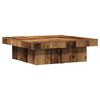 vidaXL Salontafel 90x90x28 cm bewerkt hout oud houtkleurig