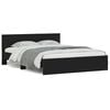 vidaXL Bedframe met hoofdeinde zwart 150x200 cm