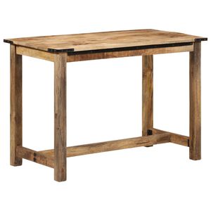 vidaXL Eettafel 110x55x75 cm massief mangohout