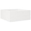 vidaXL Plantenbak 110x110x46 cm massief grenenhout wit