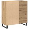 vidaXL Platenkast artisanaal eikenkleurig 85 x 38 x 89 cm Bewerkt hout