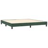 vidaXL Boxspring met matras fluweel donkergroen 200x200 cm