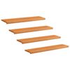 vidaXL Trapmatten 4 st Licht Bruin 120 x 25 x 2 cm Massief beukenhout