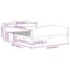 vidaXL Bedframe met 2 lades massief grenenhout honingbruin 160x200 cm
