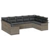 vidaXL Tuin Sofa Set 9 st Grijs poly rattan