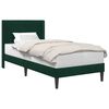 vidaXL Bedframe met hoofdeinde Donkergroen 90 x 190 cm Fluweel