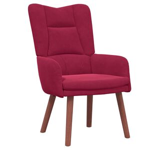 vidaXL Fauteuil Wijnrood 63 x 67 x 94 cm Fluweel