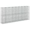 vidaXL Gabion Verhoogd Bed 4 st 330 x 50 x 150 cm Gegalvaniseerd staal