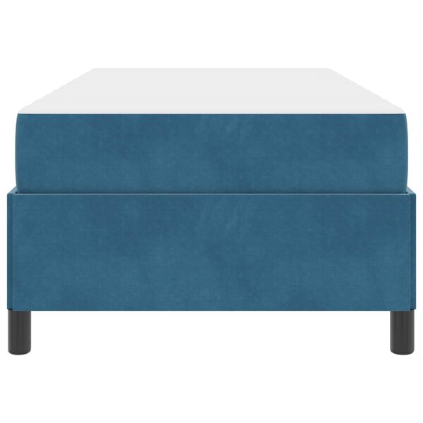 vidaXL Bedframe met matras Donkerblauw 90 x 190 cm Stof
