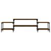 vidaXL Tv-meubel 197x35x52 cm bewerkt hout bruin eikenkleur