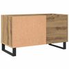 vidaXL Platenkast 84,5x38x48 cm bewerkt hout artisanaal eikenkleur