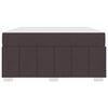 vidaXL Bedframe met matras Donkerbruin 160 x 200 cm Stof