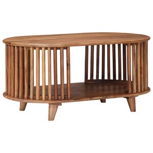 vidaXL Handgemaakte Koffietafel Teak Bruin 85 x 50 x 40 cm