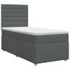 vidaXL Boxspringbed met matras Donkergrijs 100 x 200 cm Stof