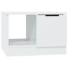 vidaXL Salontafel 50x50x36 cm bewerkt hout hoogglans wit