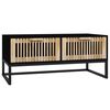 vidaXL Salontafel 80x40x35 cm bewerkt hout en ijzer zwart