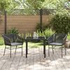 vidaXL Tuin Eetset 5 pcs Grijs Poly riet