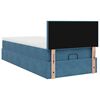 vidaXL Ottoman bed met matras 90x200cm fluweel donkerblauw