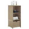 vidaXL Tuinkast 50x55x115 cm poly rattan beige
