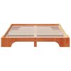 vidaXL Bedframe Wasbruin 150 x 200 cm Massief grenenhout