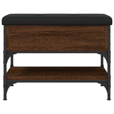 vidaXL Schoenenbank 62x42x45 cm bewerkt hout bruin eikenkleur