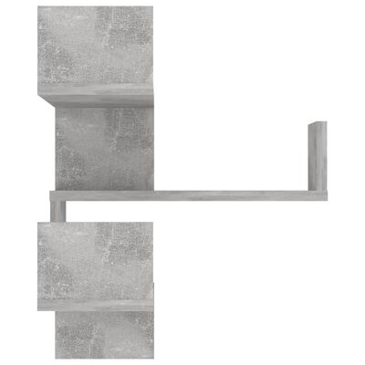 vidaXL Hoekwandschappen 2 st 40x40x50 cm bewerkt hout betongrijs