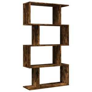 vidaXL Kamerscherm / boekenkast 4-laags 70x24x129 cm hout gerookt eik