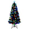 vidaXL Kunstkerstboom met decoratieve touwlichten Groen 120 cm PVC