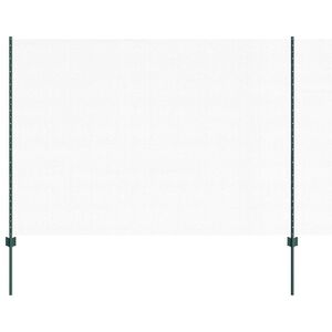vidaXL zeshoekig gaasgek met palen 50 x 1,6 m PVC-Coated Staal Groen
