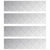 vidaXL Trap Tread 4 st 80 x 20 cm Zilver Aluminium Rechthoekig