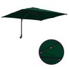 vidaXL Tuinparasol Groen 248,5 x 247,5 x 160 cm Polyester en staal