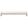 vidaXL Monitorstandaard 100x24x16 cm massief grenenhout wit
