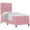 vidaXL Boxspringbed met matras met hoofdeinde Roze 80 x 200 cm Fluweel