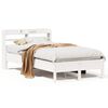 vidaXL Bedframe zonder matras massief grenenhout wit 120x190 cm