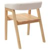 vidaXL Eettafelstoelen 2 pcs Naturel 54 x 57 x 73 cm