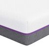 vidaXL Traagschuimmatras Medium 80 x 160 cm Wit en Grijs