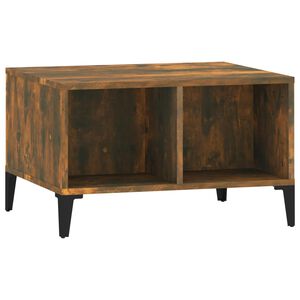 vidaXL Salontafel 60x50x36,5 cm bewerkt hout gerookt eikenkleurig