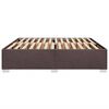 vidaXL Bedframe zonder matras stof donkerbruin 180x200 cm