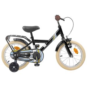 vidaXL Kinderfiets 12 Inch voor 2-4 jaar oud Zwart