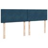 vidaXL Boxspring met matras fluweel blauw 180x200 cm