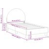 vidaXL Peuterbedframe met hoofdbord Cr&egrave;me 70 x 140 cm Schapenstof