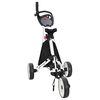 vidaXL Golf trolley Zwart en Wit Aluminium Opvouwbaar